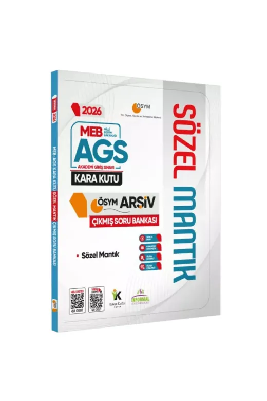 Karakutu Yayınları MEB-AGSMANTIK2liSET4050 2026 Meb-Ags Kara Kutu Sayısal Ve Sözel Mantık Set Ösym Çıkmış Soru Bankası Konu Özetli Çözümlü