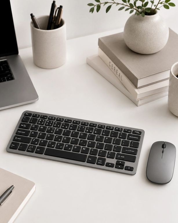 Kargolat 126916199 Kablosuz Bluetooth Klavye Mouse Seti Şarjlı Tablet Laptop Uyumlu