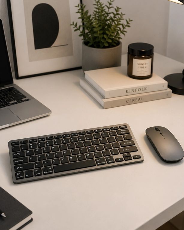 Kargolat 126916220 Sessiz Kullanım Sunan Bluetooth Klavye Mouse Seti Çoklu Cihaz Uyumlu