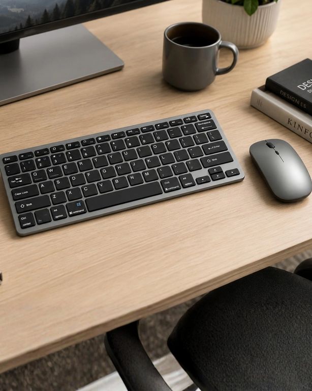 Kargolat 126916221 Şarjlı Kablosuz Klavye Ve Mouse Seti Kompakt Taşınabilir Tasarım