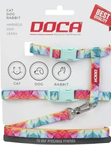 Kedi Göğüs Tasması Rainbow Desenli