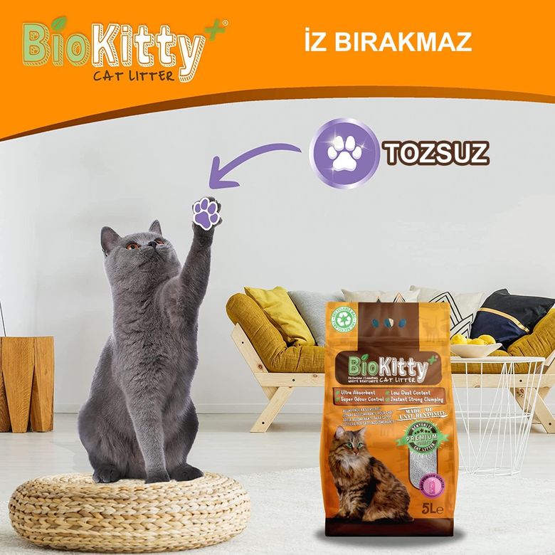 kedikumu Biokitty Lavanta Kokulu İnce Taneli Kedi Kumu 5 Lt