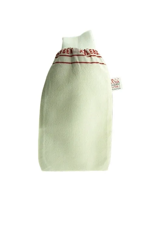 Kelebek 142346782 Kalın Beyaz Banyo Hamam Kesesi Lastikli 6 Adet 25X15 Cm