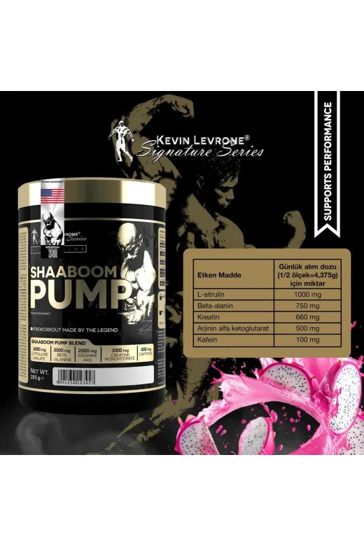 kevin levrone Shaabooommm Shabom Pump 385G 88 Servis Dragon Fruit Flavor
