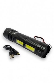 klight Şarjlı El Feneri - Uzun Menzil Güçlü - Teleskobik Zoom Kl-630