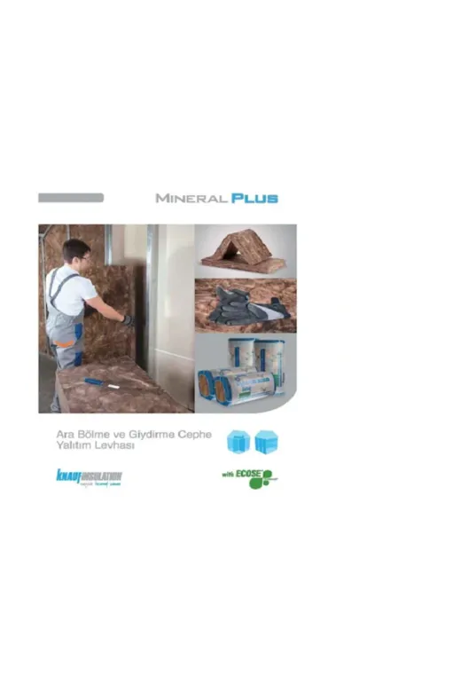Knauf 0001 Mineral Plus Taş Yünü Ara Bölme Yalıtım Levhası 5Cm