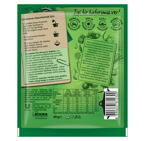 Knorr v2zDckPirS Kremalı Domates Çorbası (4 Kişilik - 69G)