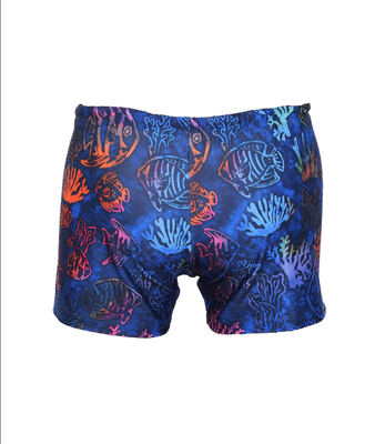 Kom 1M12MCEY241.014-C00121 Aqua Akvaryum Desenli Çocuk Şort Mayo
