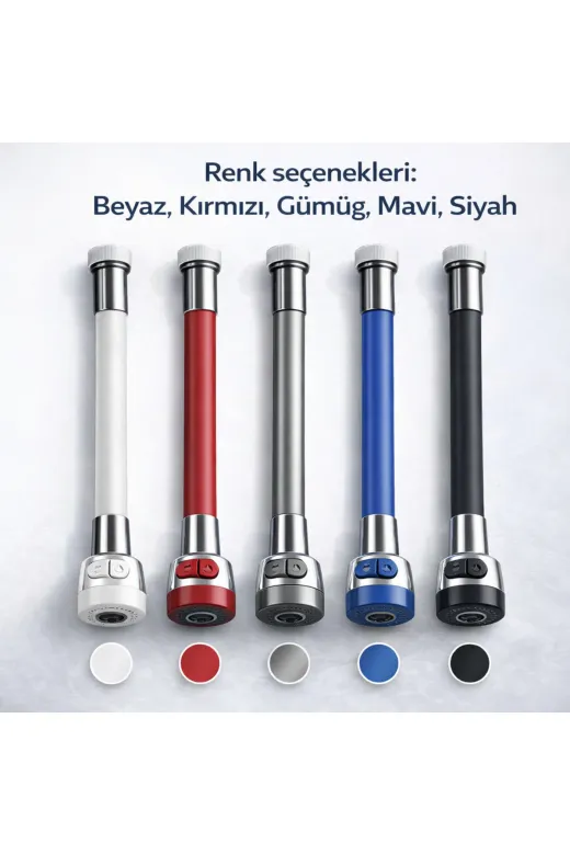 Kubar ESNK40-2MOD Esnek Mutfak Musluk Başlığı (2 Modlu) – 40 Cm – Sökülebilir & Temizlenebilir