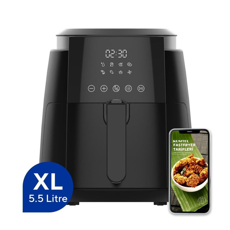 Kumtel Haf-02 1500Watt 5,5L Dijital Fritöz