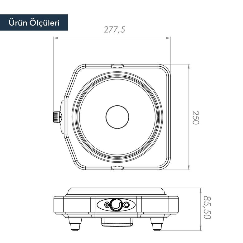 Kumtel Hotplate 1500Watt Elektrikli Ocak