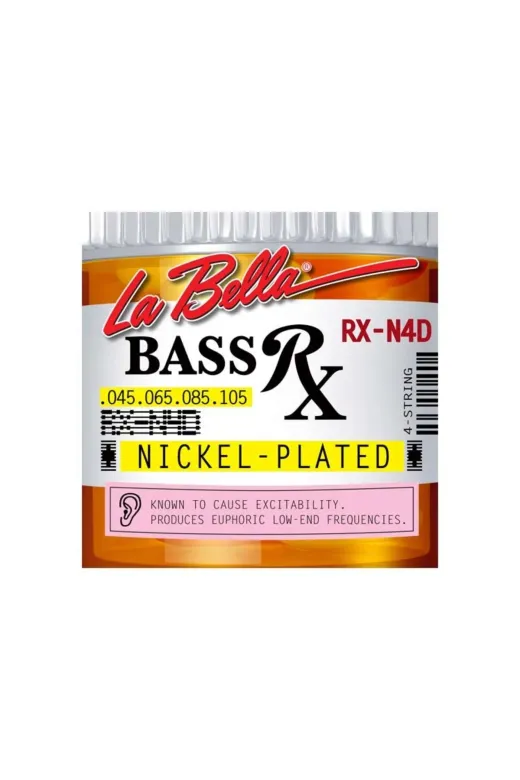 La Bella Yayınları 2c2a29b4-b500-4b0a-85d7-36a876c4ba1b Gitar Aksesuar Bas Tel Labella 4 Telli Lb-Rx-N4D 0,45