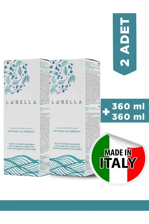 Labella labellasolusyon Lens Solüsyonu 360 Ml + 360 Ml (2 Adet)