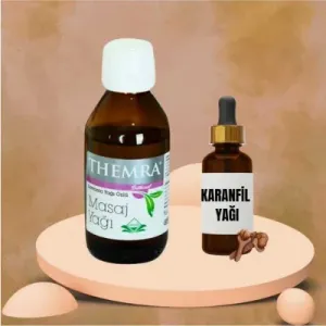 Lavanta Yağı Özlü Masaj Yağı 100 ml Karanfil Yağı 20 ml