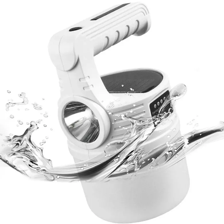 LED Güneş Enerjili Kamp Lambası–2000 Lümen Süper Parlak, 5 Aydınlatma Modlu,USB ile Şarj Edilebilir Dış Mekan,Asılabilir Torch El Feneri (4745)
