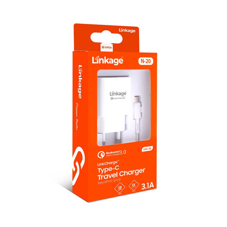 Linkage  Lkc-30 3.1A Çıkış 18W Type-C Usb Şarj Cihazı
