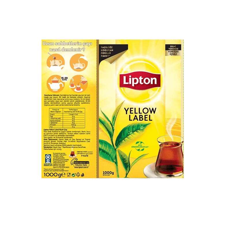 Lipton mP3YKfS6k4 Yelolw Lable 1000Gr