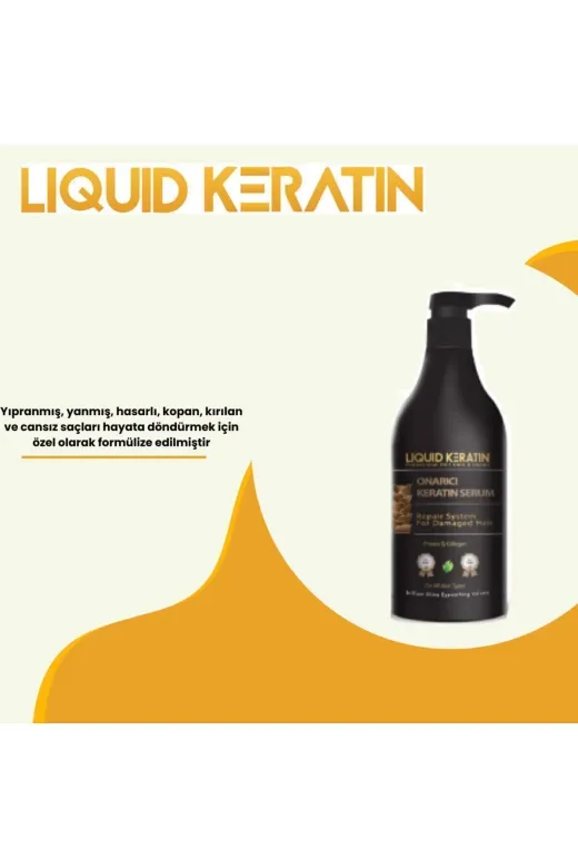 Liquid Keratin KR250-YHB Onarıcı Saf Keratin Saç Bakım Serumu (500Ml) - Sıvı Keratin Protein Complex