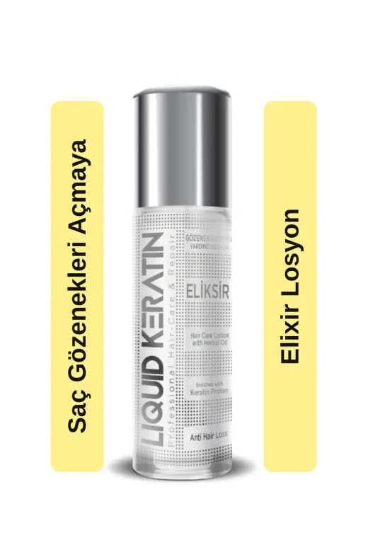 Liquid Keratin KRL100-YHB Saç Dipleri Için Gözenek Açıcı Keratin Iksir 30Ml - Doğal Içerikli Besleyici