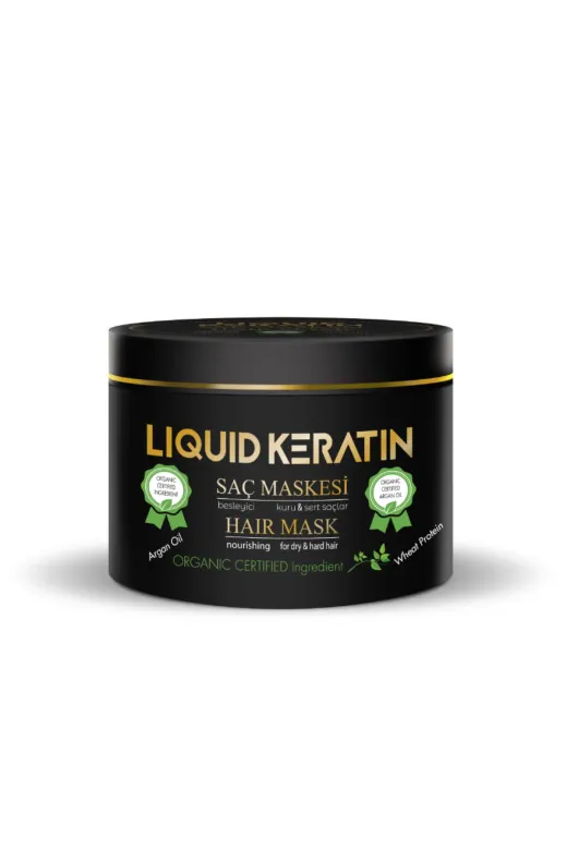 Liquid Keratin KRS3802-YHB Yıpranmış Saçlara Saç Botoksu Bakım Onarıcı Full Set (Kremli)