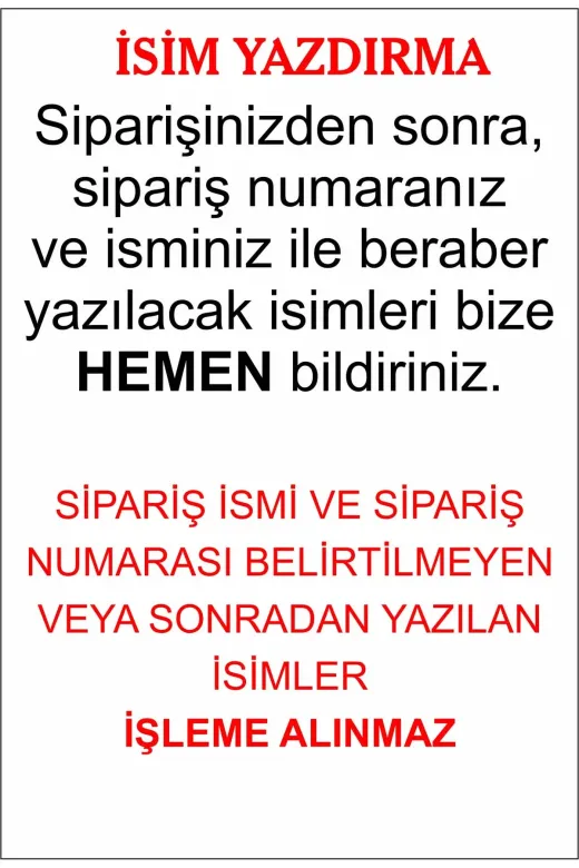 Lora Davet Söz Nişan Tepsisi Isimlik (1 Adet) Altın 51723
