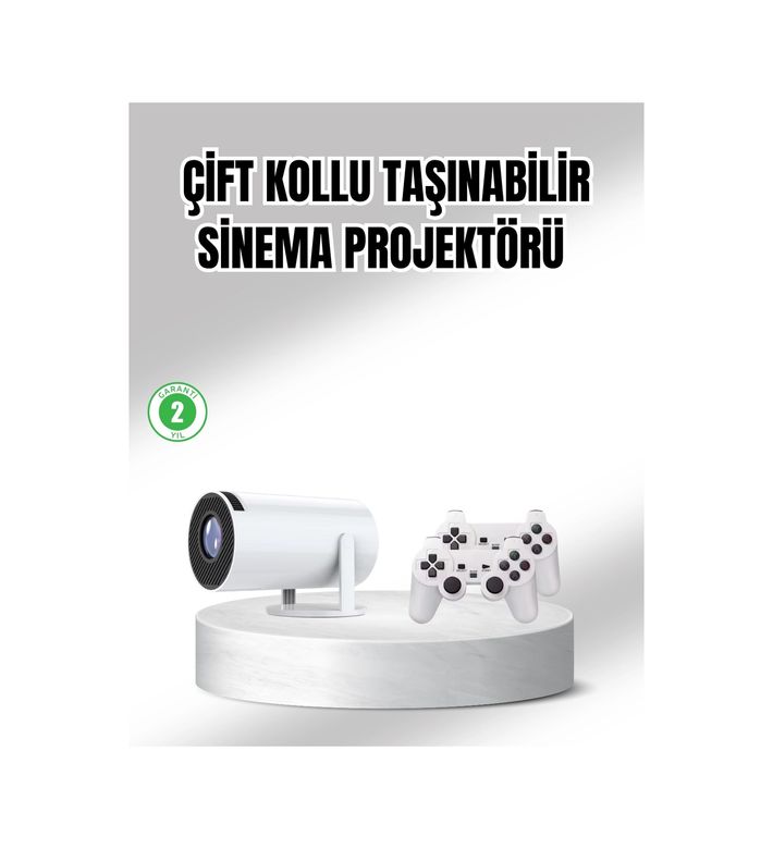 Luord Store 113470314 Projeksiyon Cihazı 4K Destekli Kablosuz Bağlantılı Bluetooth 5.0