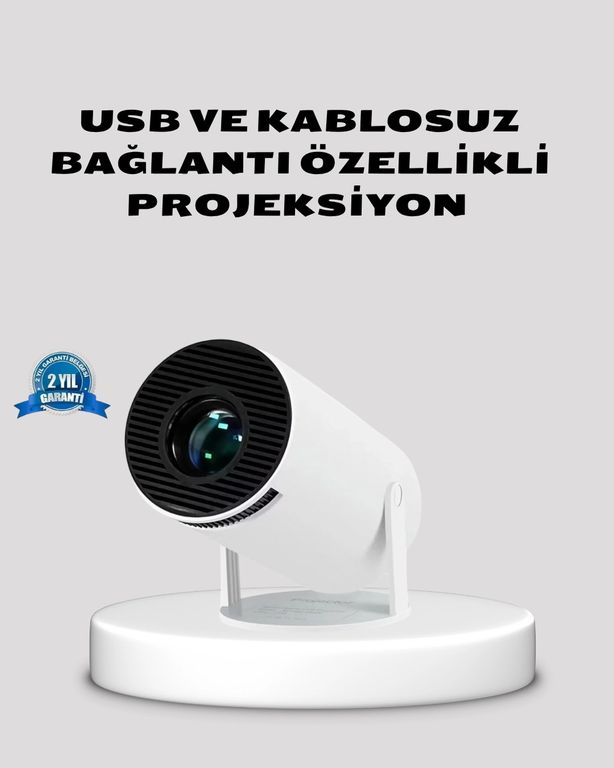 Luord Store 113470776 Hdmı Usb Bağlantılı 4K Destekli Taşınabilir Projeksiyon Cihazı