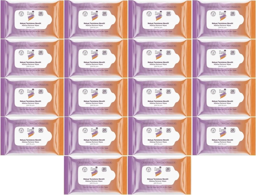 Lux Makyaj Temizleme Mendili Havlu 360 Yaprak (18PK*20)