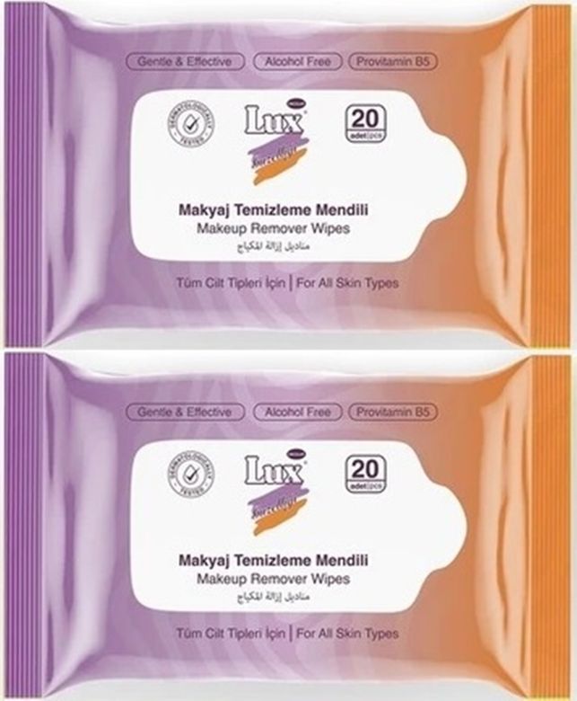 Lux Makyaj Temizleme Mendili Havlu 40 Yaprak (2PK*20)