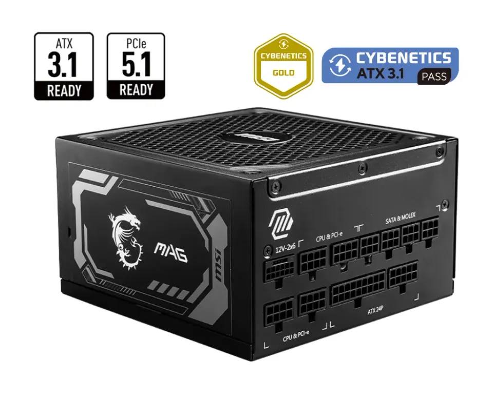 MAG A1250GL PCIE5 1250W 80+ GOLD PSU