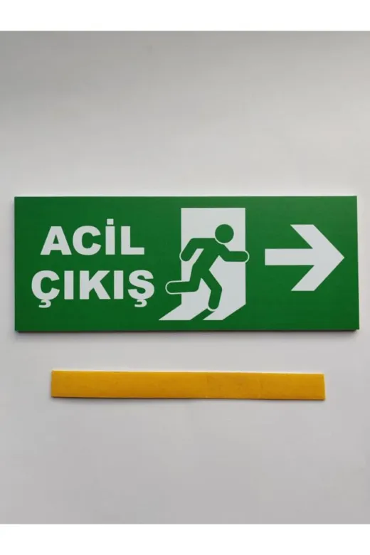 Makri acilcikissag Acil Çıkış Tabelası Sağ Ok