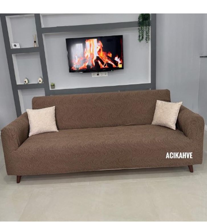 Mandaş jakarlı Streç  Maxi Takım Geniş kullanım alanlı sy A kahve  3+3+1+1