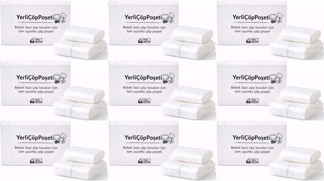 Mandaş Tommee Tippee Twist & Click Çöp Poşeti Tam Uyumlu Yerli (3 Lü Yedek Set) KOVASIZ (9 Lu Set)