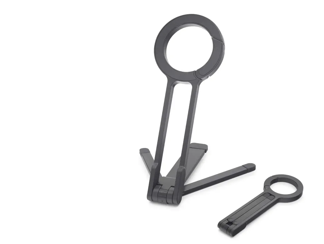 Manyetik Katlanir Masaüstü Telefon Standı Plastik - Siyah ND8029