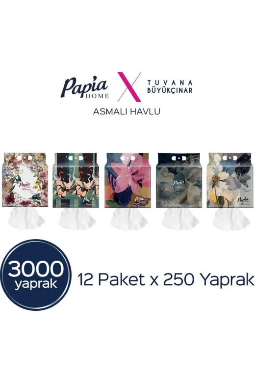 Mara PAPIAHAVLU-12 Home Asmalı Havlu 3000 Yaprak