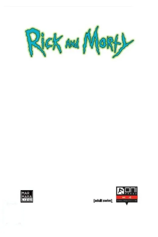 Marmara Çizgi rm1001 Rick And Morty Sayı 01 Boş Kapak Blank Kapak