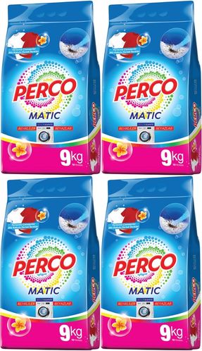 Matik Toz Çamaşır Deterjanı 36KG Beyazlar ve Renkliler Tüm Çamaşırlar (288 Yıkama) (4PK*9KG)