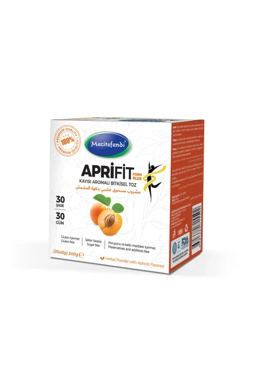 Mecitefendi TYCVFWAIGN171845802312789 Aprifit Form Plus Kayısı Aromalı Bitkisel Toz 30 Şase