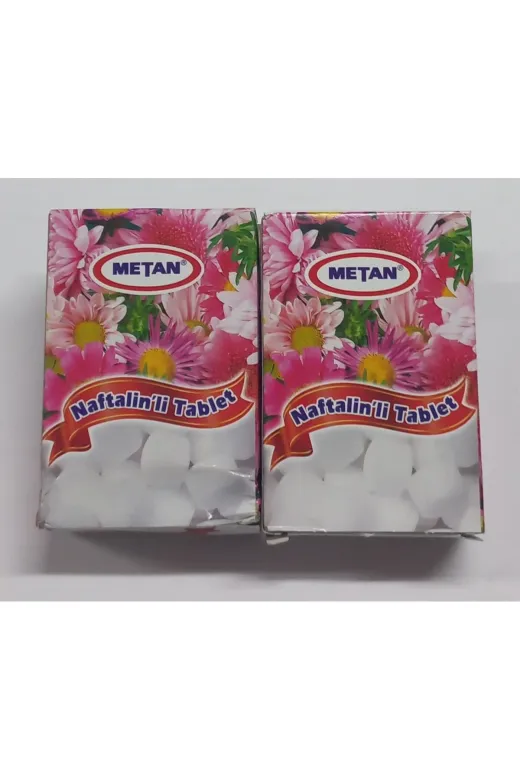 METAN TYCY7O0PFN169584234797782 / 2 Paket Tablet Naftalin Paket Adeti 20 Toplam 40 Tablet
