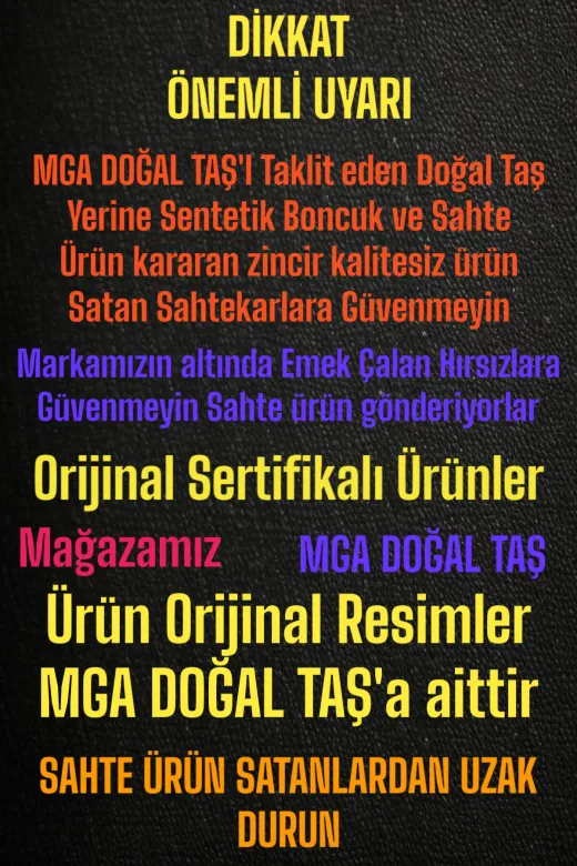 MGA DOĞAL TAŞ MGA000000001378 Akik Tesbih 33' Lük Tesbih Orijinal Doğal Taş Renk Atmaz Gerçek Doğal Taş Akik Taşı