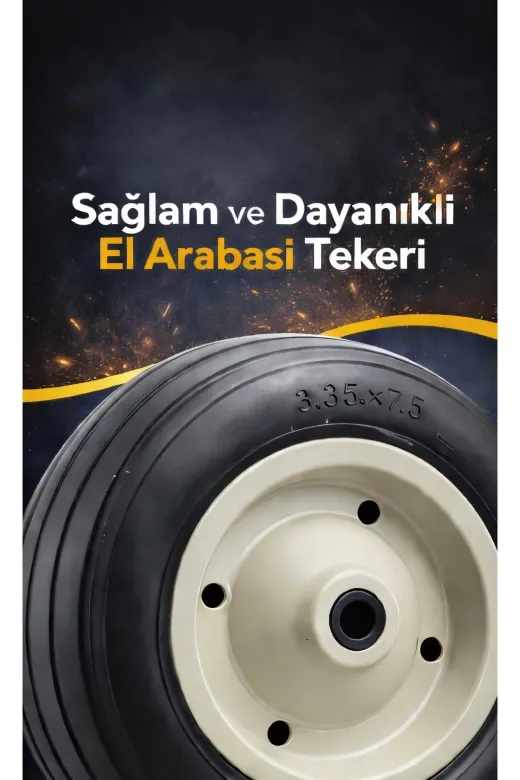 MGM m-375 Havasız (Tubeless) El Arabası Tekerleği