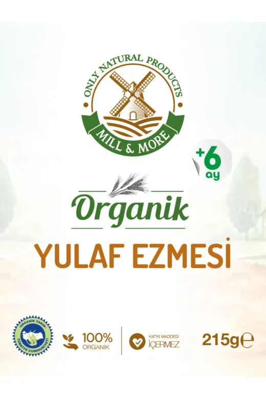 Mill & More Only Natural Products MM-8684438220111 Organik Yulaf Ezmesi 215 G +6 Ay