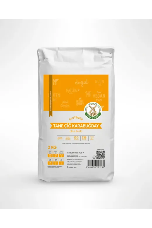 Mill & More Only Natural Products MM8684438221781 Glutensiz Çiğ Karabuğday Tane 2 Kg