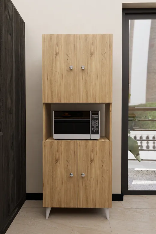 Mirobi MRB-MKR-DLG-DLP-4KP Hobbie Mikrodalga Mutfak Dolabı Rivoli