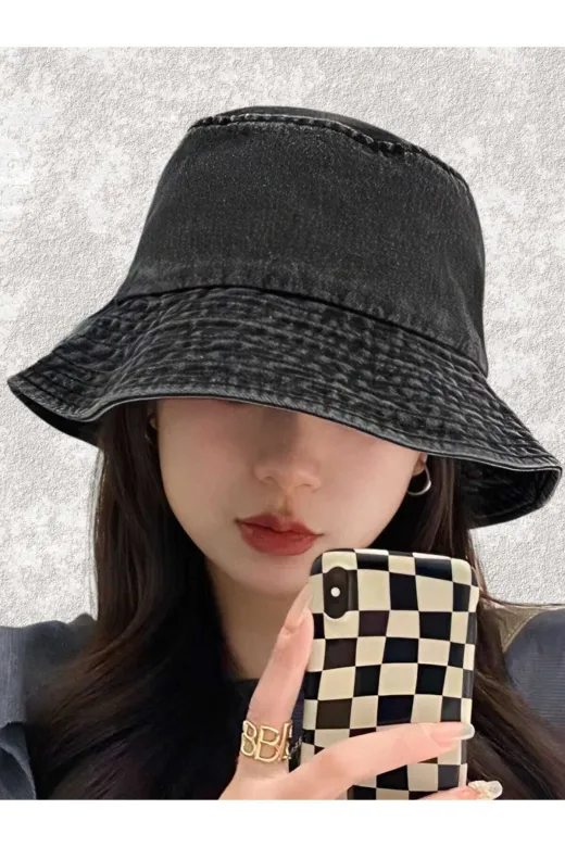 Mood Agenda 6200852143 Unisex Uv Korumalı Pamuklu Eskitme Bucket Şapka