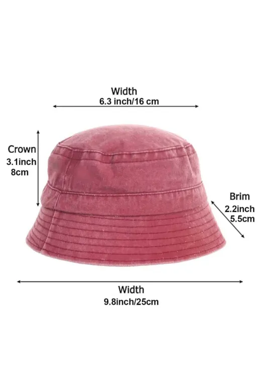 Mood Agenda ESK1903 Unisex Uv Korumalı Pamuklu Eskitme Bucket Şapka