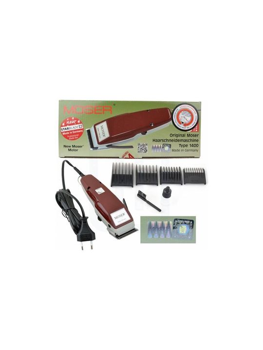 Moser 1400-0050 Tıraş Makinesi + 4 Tarak Moser 1400-0050 Tıraş Makinesi