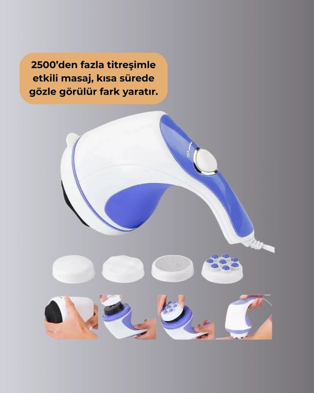motto ticaret MEYTDUCZZZSELELİTGİDERİCİ-4-BLMY Taşınabilir Elektrikli Masaj Cihazı Selülit Ve Yağ Karşıtı Çok Renkli