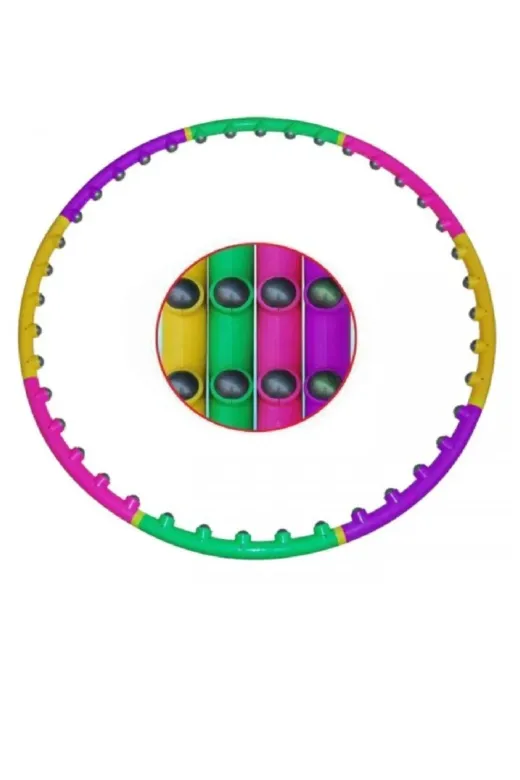 MultiFlexPro MF10012 Masajlı Hulahop Çember Hulahop 8 Parça 95 Cm Hulahop Masajlı Hula Hop