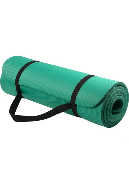 MultiFlexPro MF191 Konfor Zemin 10 Mm Pilates Minderi Taşıma Askılı Pilates Yoga Matı Minderi Seti 10 Mm Yeşil